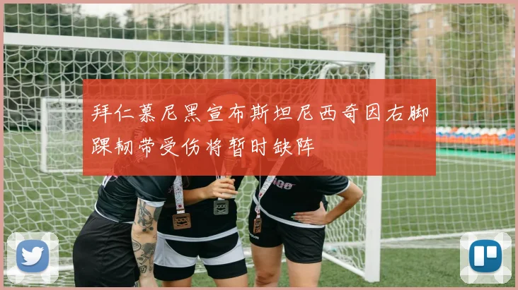 拜仁慕尼黑宣布斯坦尼西奇因右脚踝韧带受伤将暂时缺阵